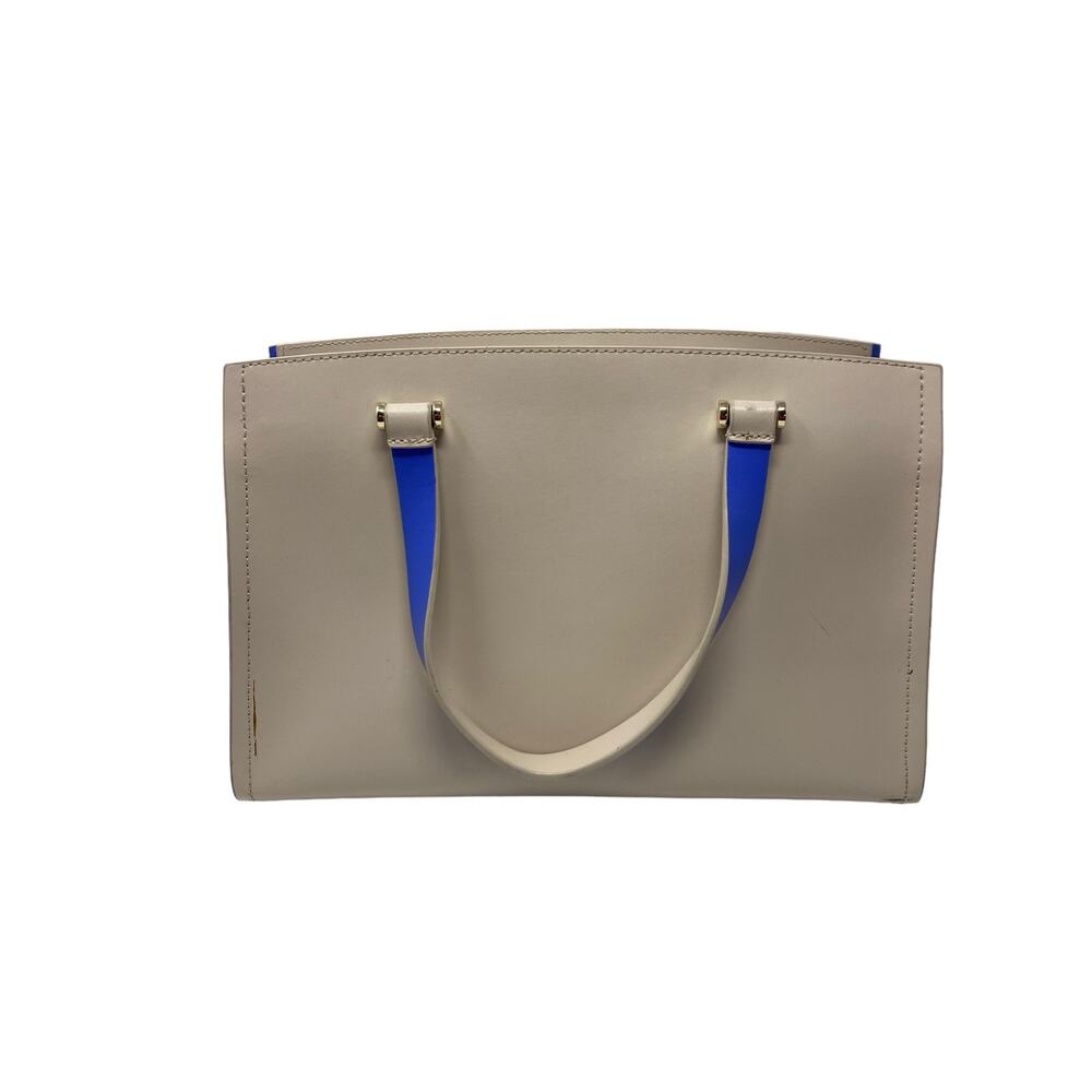 Kate Spade Arbour Hill Kyra Tote Bag Pumice & Adventure Blue Leather Shoulder - Picture 6 of 12
